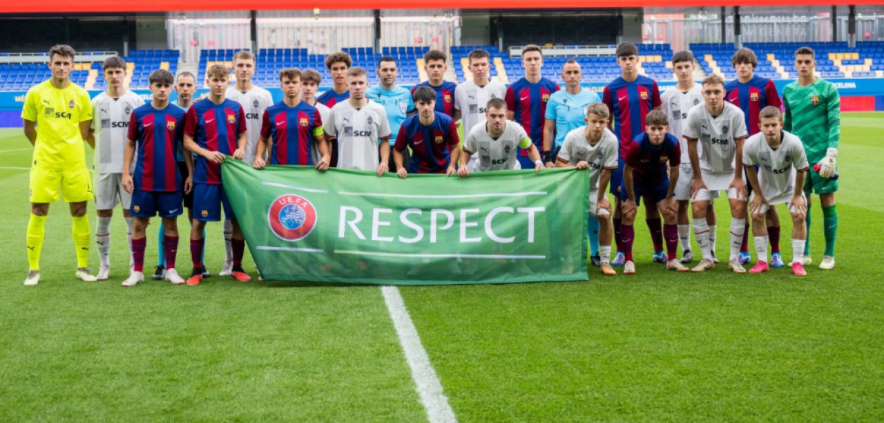 Un român, pe urmele lui Lamine Yamal și Marc Guiu! La 16 ani, Leo Saca a debutat pentru FC Barcelona în UEFA Youth League_4