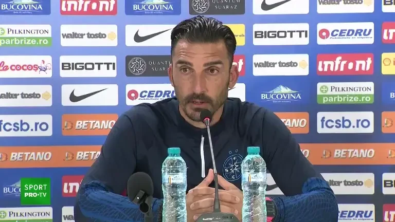 Elias Charalambous, declarații &icirc;nainte de Petrolul - FCSB (27.10.2023)