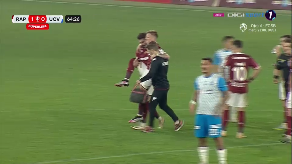 Pierdere importantă pentru Cristiano Bergodi! După accidentarea lui Rrahmani, giuleștenii au mai pierdut un titular_5