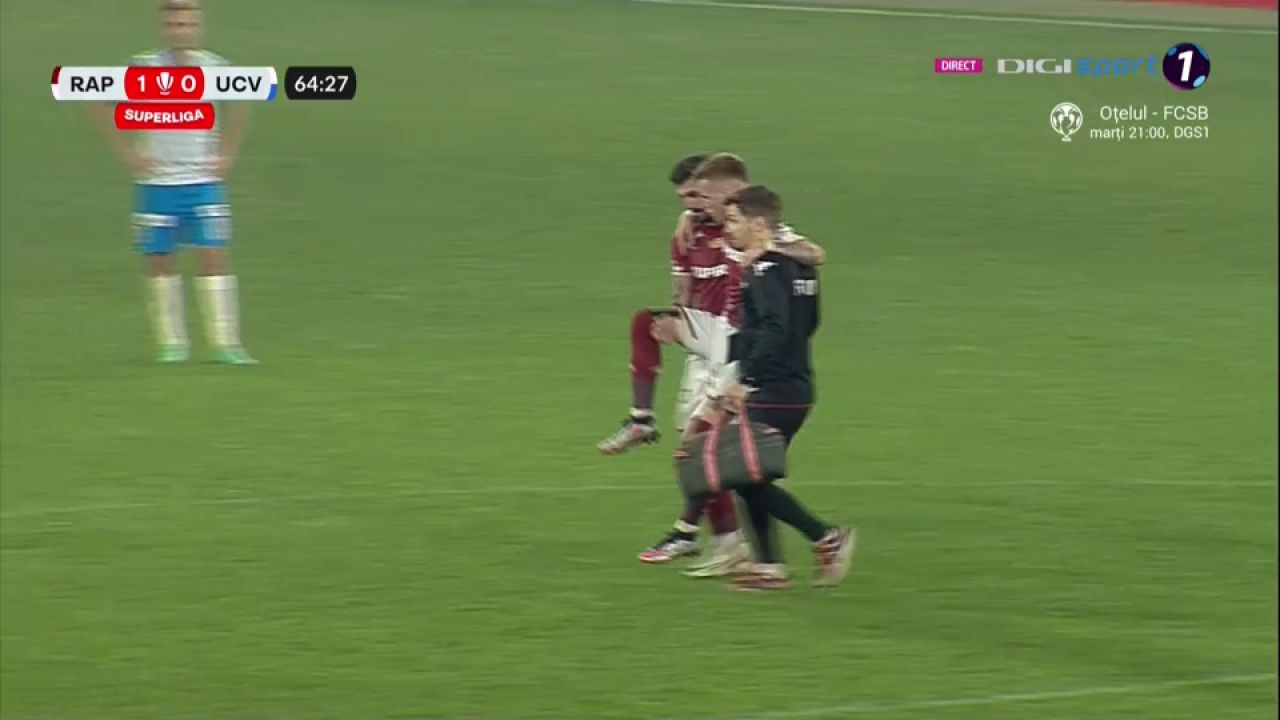 Pierdere importantă pentru Cristiano Bergodi! După accidentarea lui Rrahmani, giuleștenii au mai pierdut un titular_1
