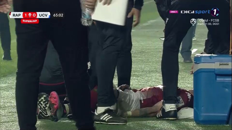 Pierdere importantă pentru Cristiano Bergodi! După accidentarea lui Rrahmani, giuleștenii au mai pierdut un titular_7