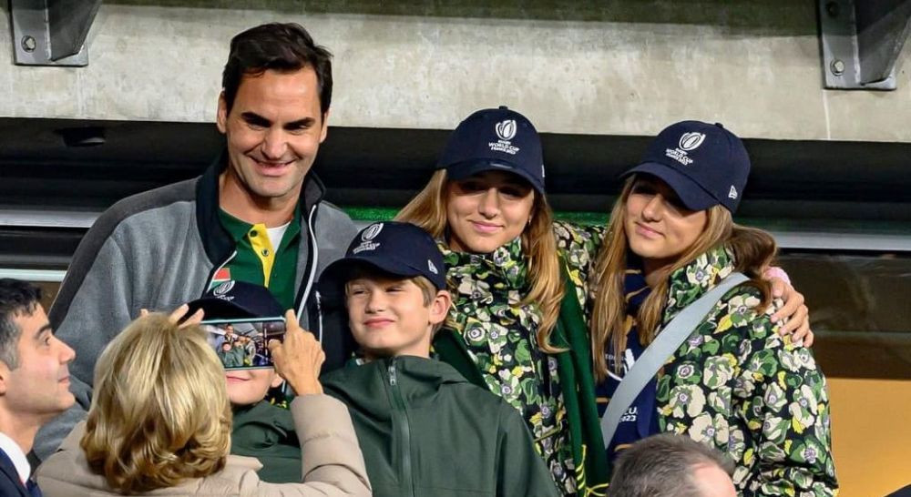 Roger Federer a sărbătorit alături de naționala Africii de Sud c&acirc;știgarea Cupei Mondiale de rugby