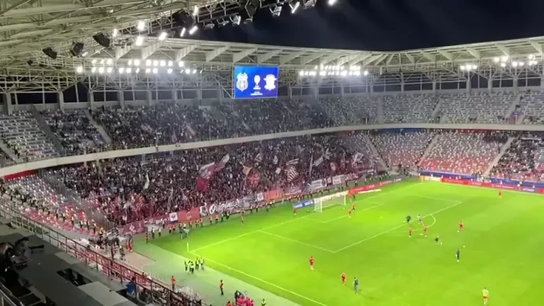 Show &icirc;n tribune la CSA Steaua - Rapid București!