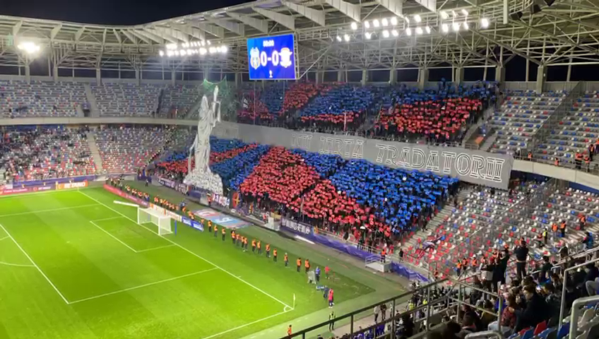 Scenografie inedită pregătită de galeria CSA Steaua la meciul cu Rapid_11