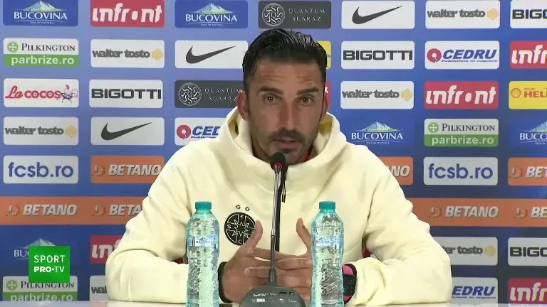 Elias Charalambous, declarații înainte de meciul cu Rapid (4.11.2023)