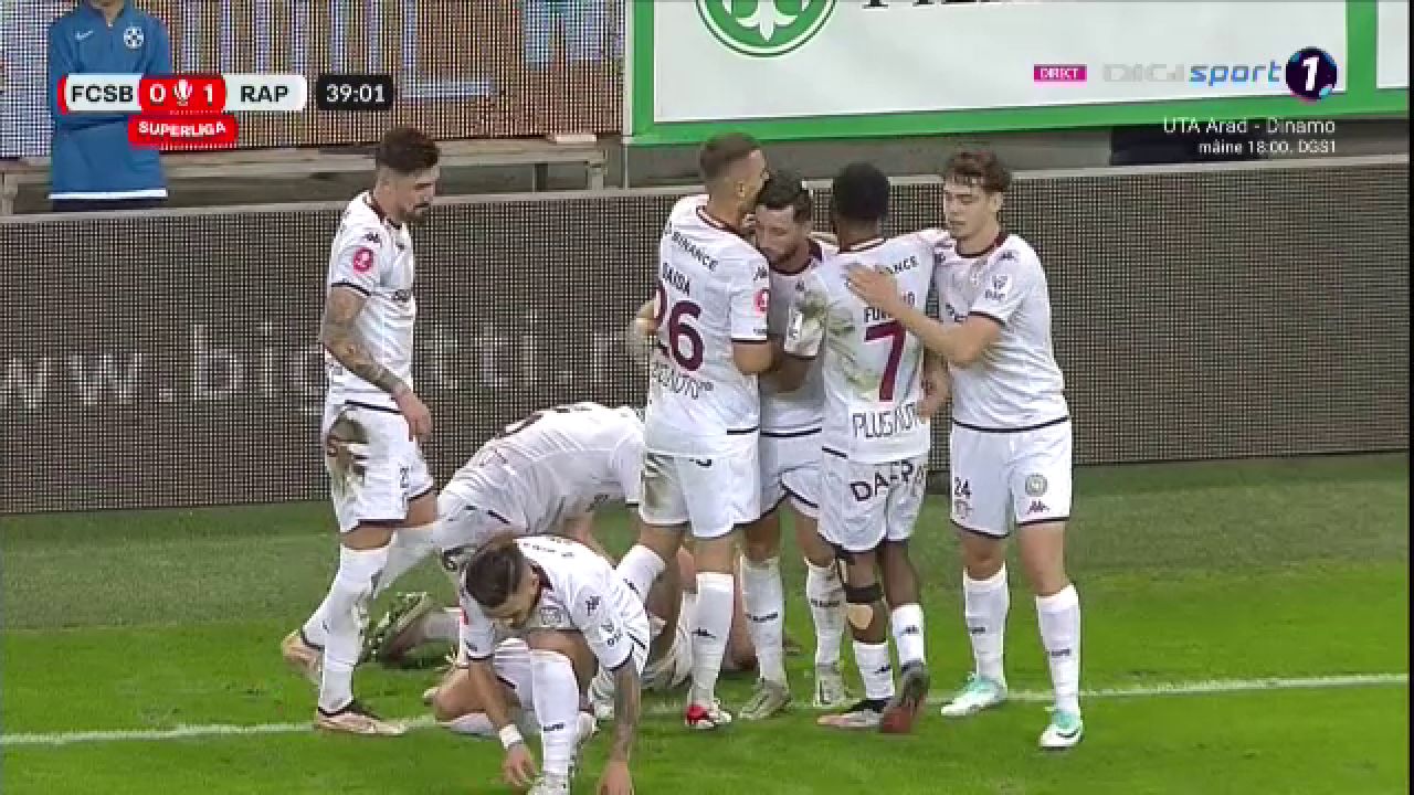 FCSB - Rapid 1-2 | Victorie pentru giuleșteni în derby! Vicecampioana poate pierde poziția de lider _3