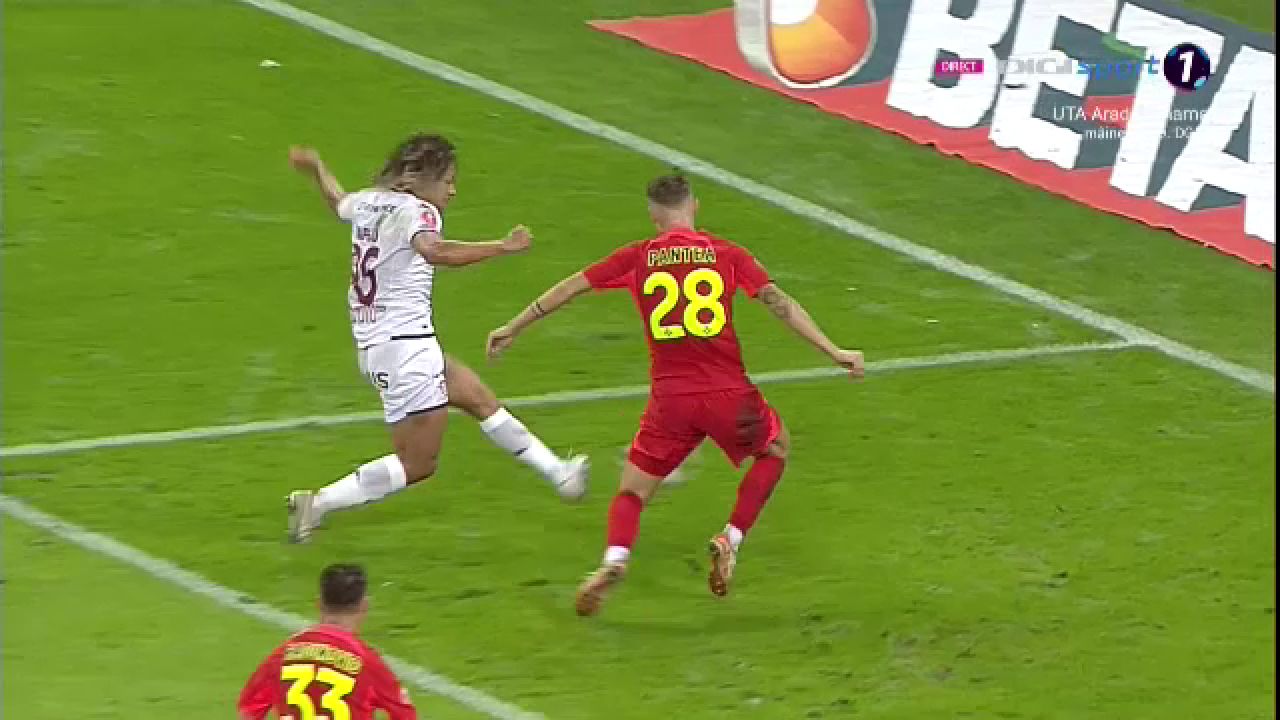 Jayson Papeau a zguduit defensiva FCSB-ului și a redus Arena Națională la tăcere cu un gol splendid_1