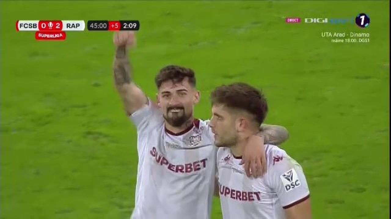 Paul Iacob, gol de generic în FCSB - Rapid! Apărarea vicecampioanei, dată dispărută_5