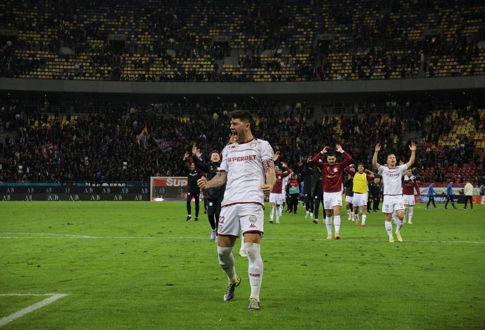Un strigăt din vechea Troie, pe Arena Națională. Rapidiștii au sărbătorit cu fanii, după victoria cu FCSB_8