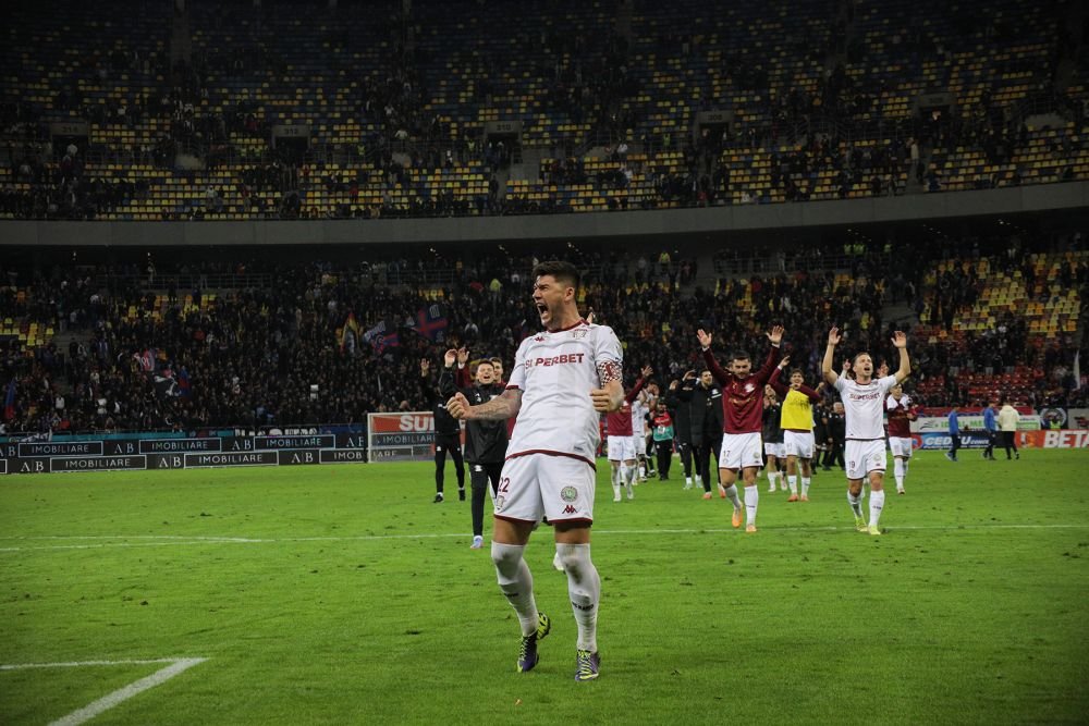 Un strigăt din vechea Troie, pe Arena Națională. Rapidiștii au sărbătorit cu fanii, după victoria cu FCSB_9