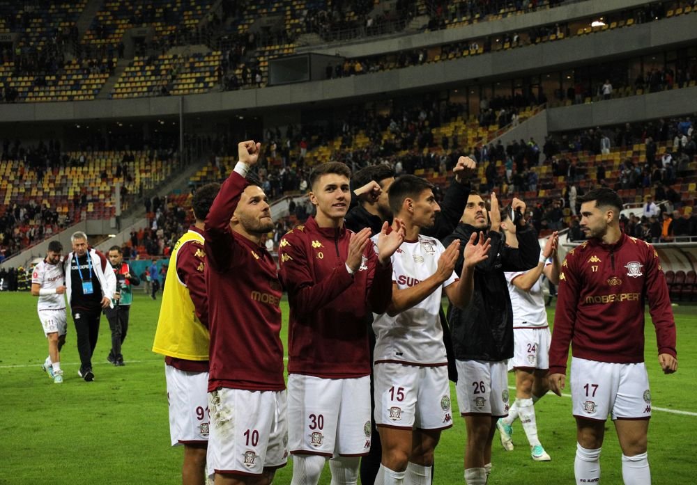 Un strigăt din vechea Troie, pe Arena Națională. Rapidiștii au sărbătorit cu fanii, după victoria cu FCSB_11