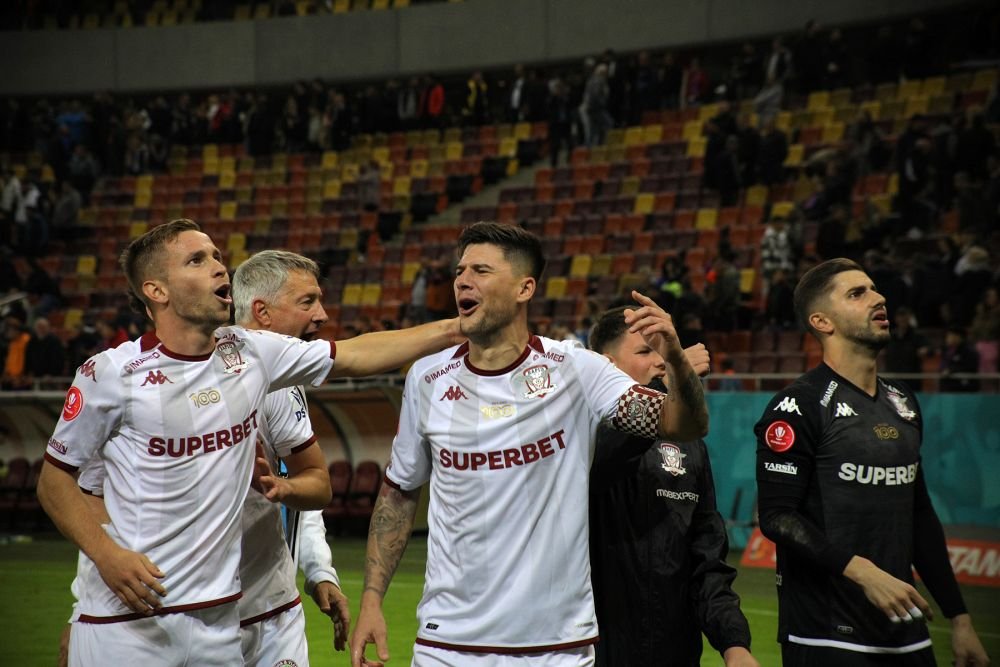 Un strigăt din vechea Troie, pe Arena Națională. Rapidiștii au sărbătorit cu fanii, după victoria cu FCSB_17