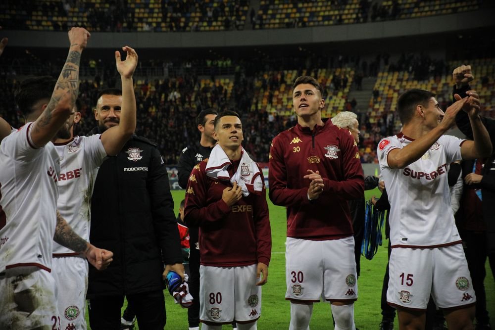 Un strigăt din vechea Troie, pe Arena Națională. Rapidiștii au sărbătorit cu fanii, după victoria cu FCSB_24