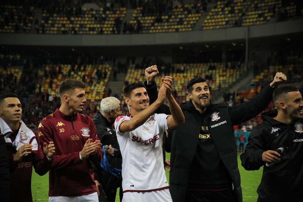 Un strigăt din vechea Troie, pe Arena Națională. Rapidiștii au sărbătorit cu fanii, după victoria cu FCSB_25