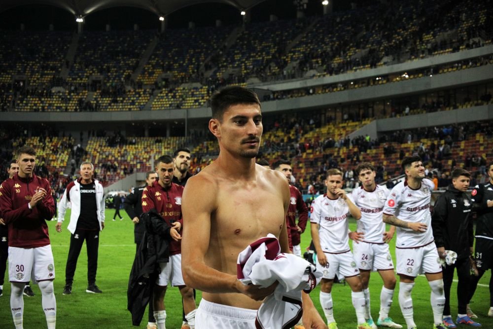Un strigăt din vechea Troie, pe Arena Națională. Rapidiștii au sărbătorit cu fanii, după victoria cu FCSB_28
