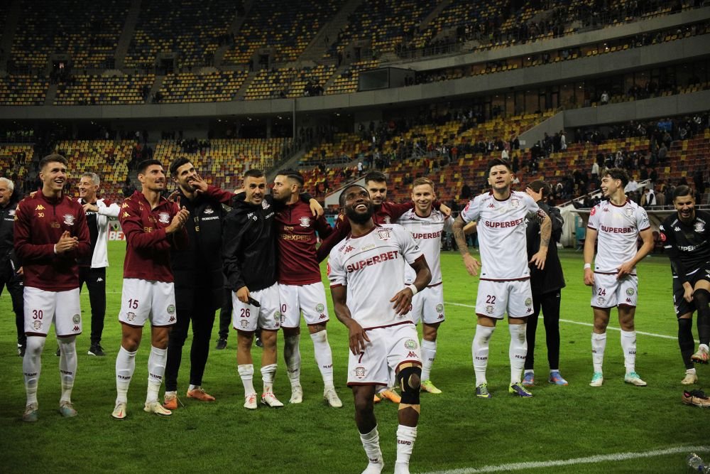 Un strigăt din vechea Troie, pe Arena Națională. Rapidiștii au sărbătorit cu fanii, după victoria cu FCSB_43