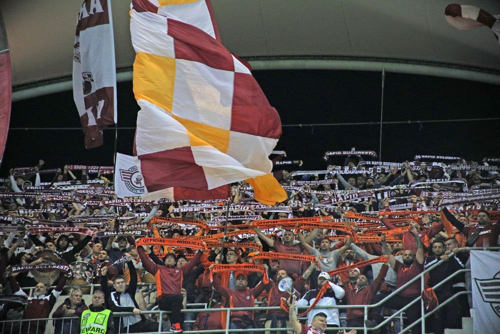 Un strigăt din vechea Troie, pe Arena Națională. Rapidiștii au sărbătorit cu fanii, după victoria cu FCSB_46