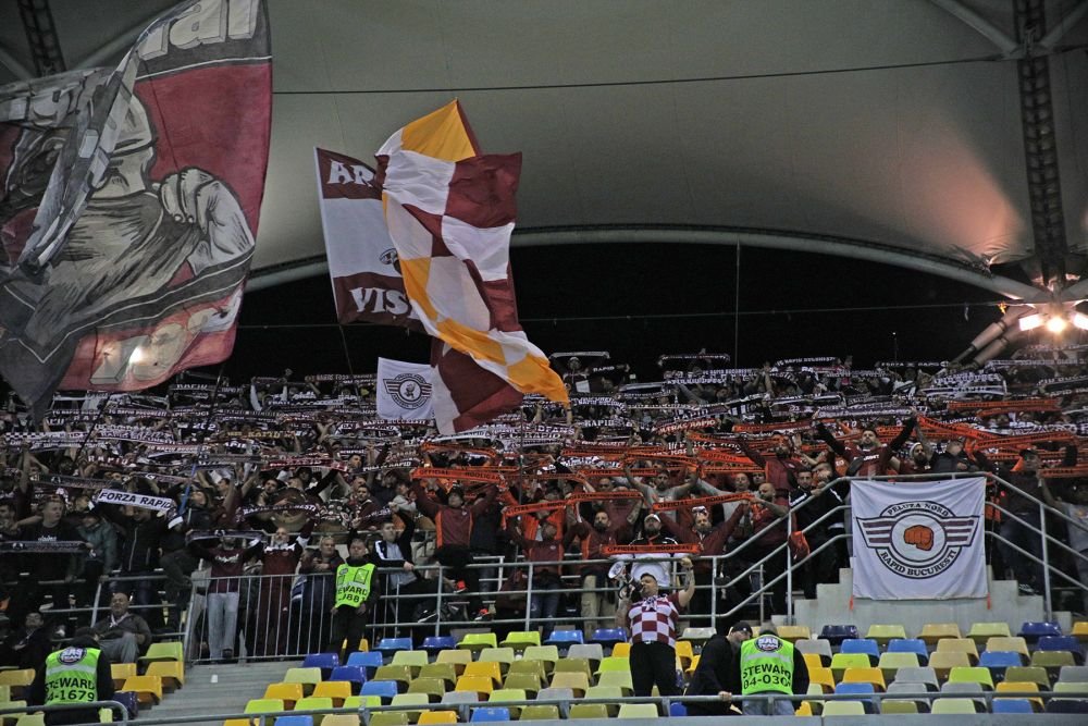 Un strigăt din vechea Troie, pe Arena Națională. Rapidiștii au sărbătorit cu fanii, după victoria cu FCSB_52