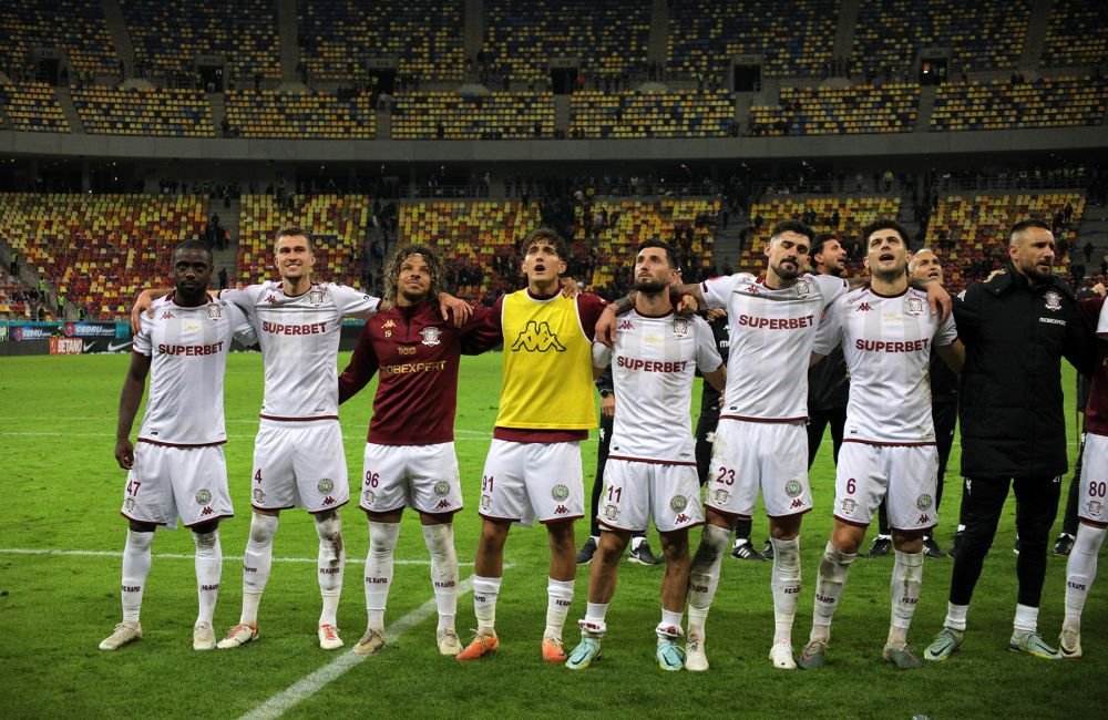 Un strigăt din vechea Troie, pe Arena Națională. Rapidiștii au sărbătorit cu fanii, după victoria cu FCSB_53
