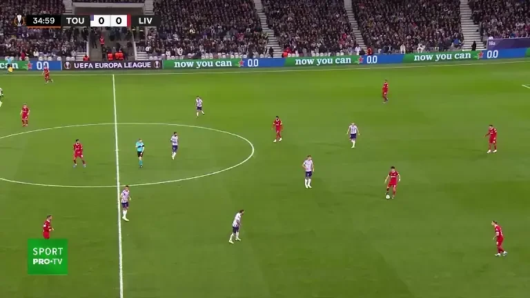 Toulouse - Liverpool: gol minutul 36