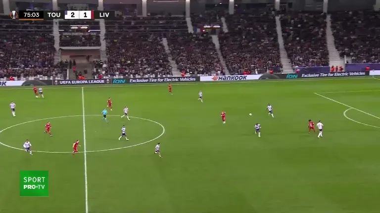 Toulouse - Liverpool: gol minutul 76