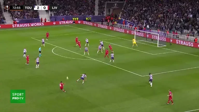 Toulouse - Liverpool: autogol minutul 74