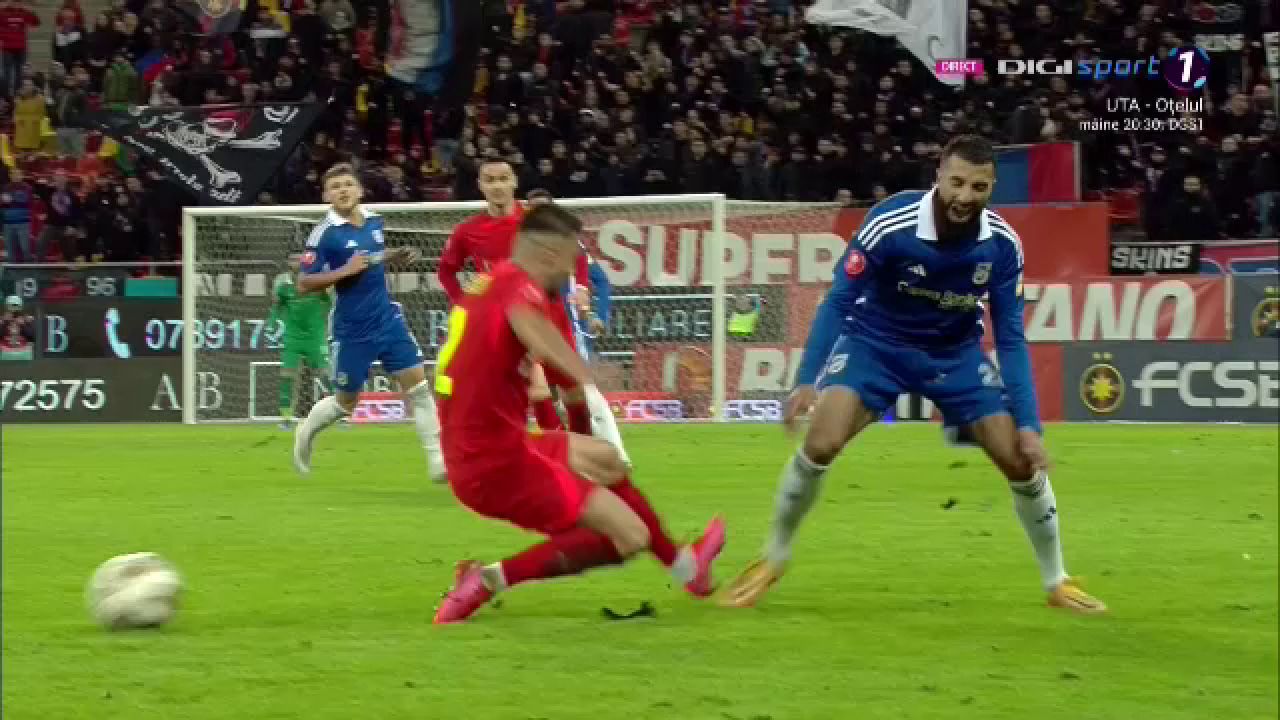 Intrare nebună în FCSB - FCU Craiova! Fotbalistul a văzut direct cartonașul roșu_7