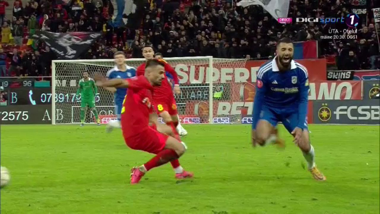 Intrare nebună în FCSB - FCU Craiova! Fotbalistul a văzut direct cartonașul roșu_8