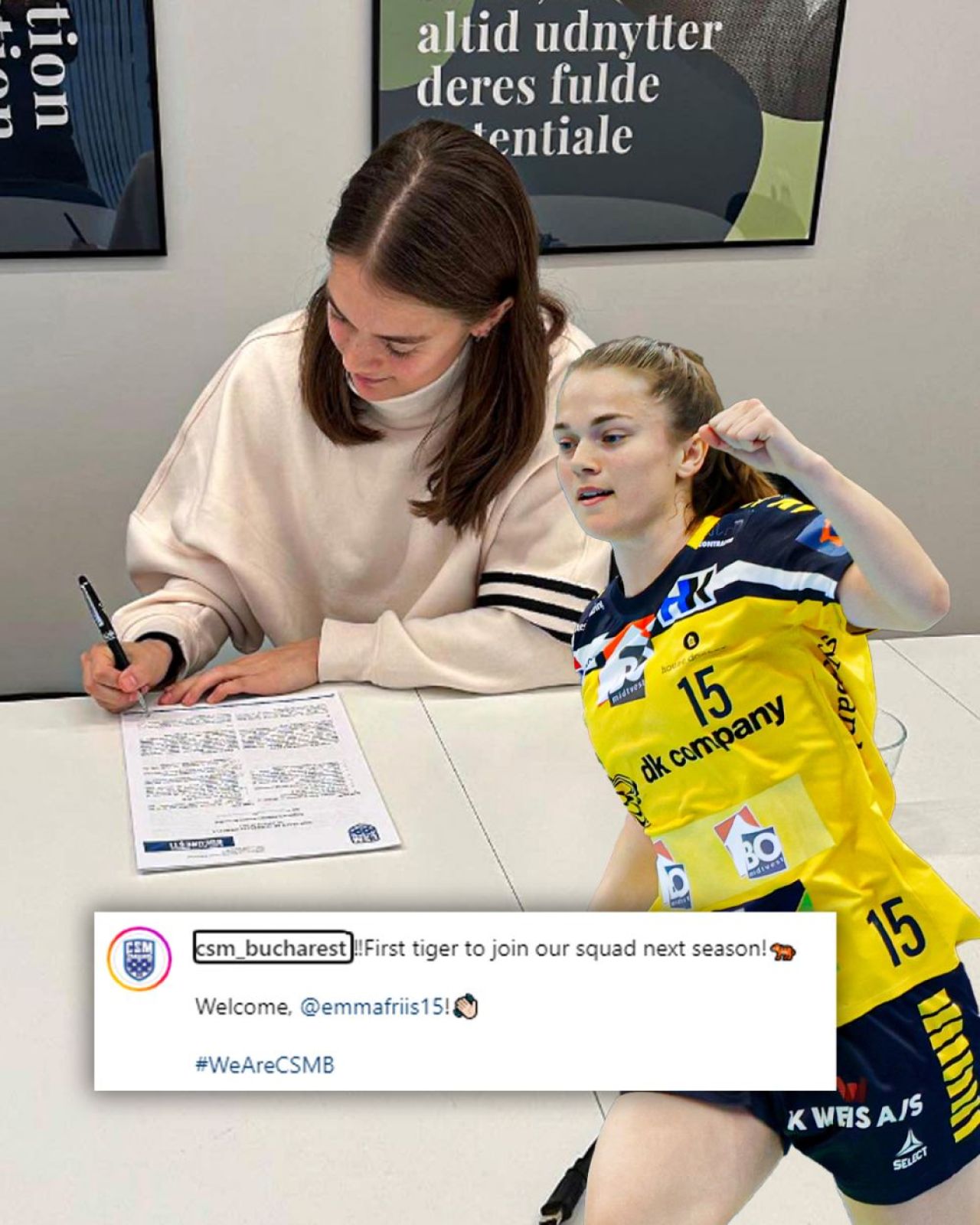 Emma Friis a semnat cu CSM București.