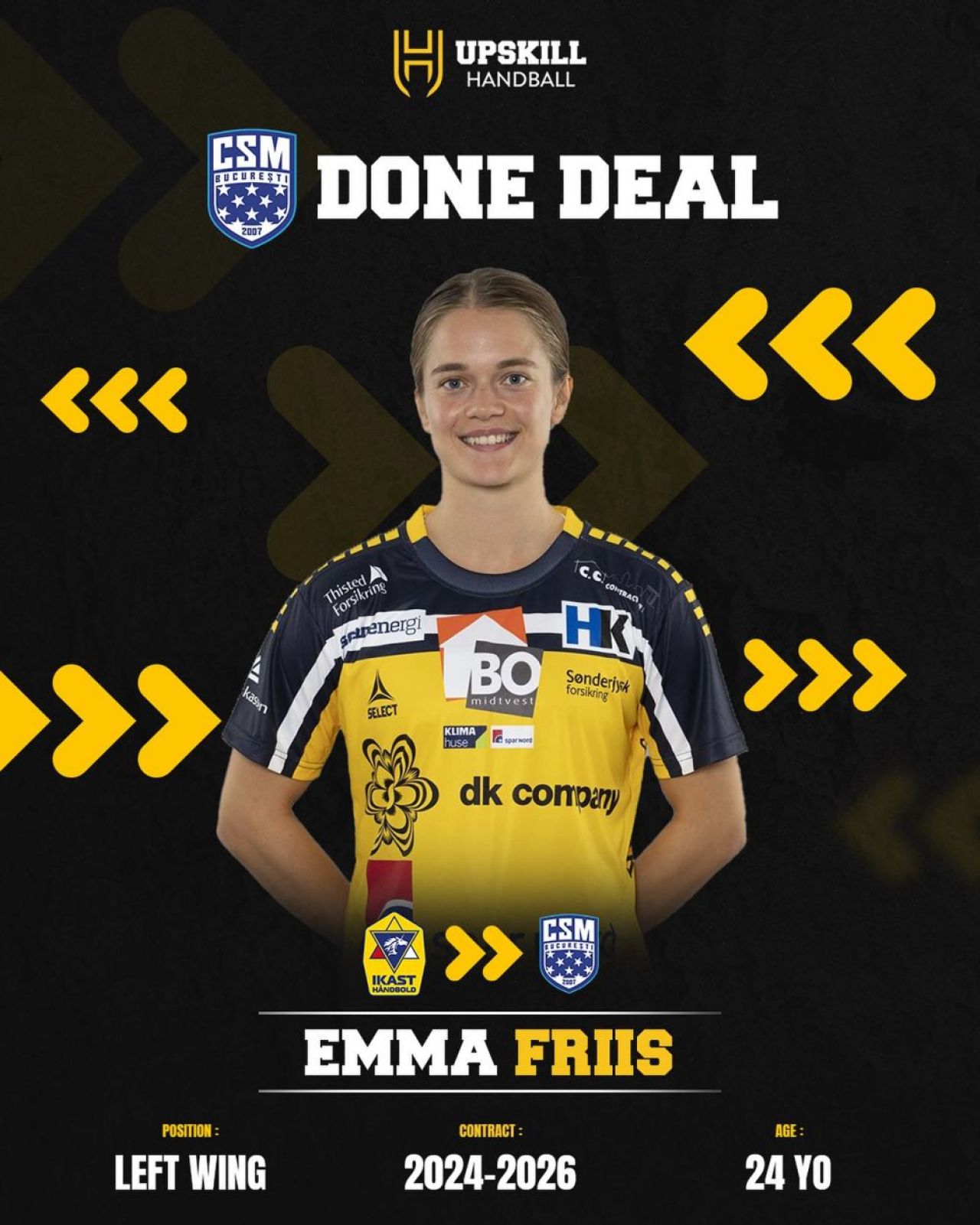 Emma Friis a semnat cu CSM București.