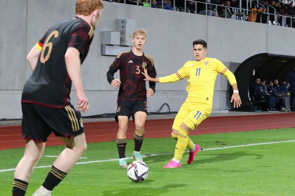 Rom&acirc;nia U20 - Germania U20 0-1. &Icirc;nfr&acirc;ngere dramatică pentru trupa lui Costin Curelea