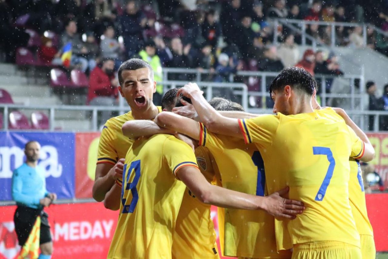 România U21 - Albania U21 5-0 a fost în direct pe Pro Arena & VOYO | A plouat cu goluri în Giulești_1