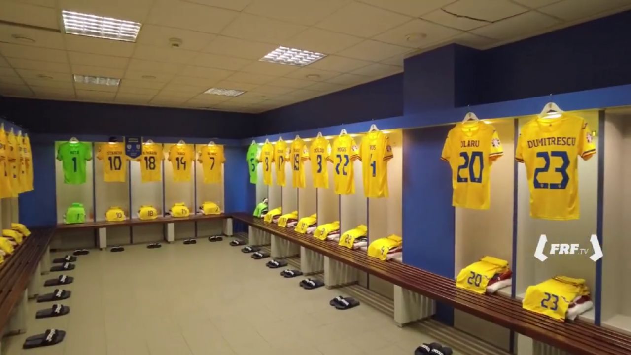 Cum arată vestiarul naționalei înainte de Israel - România_1