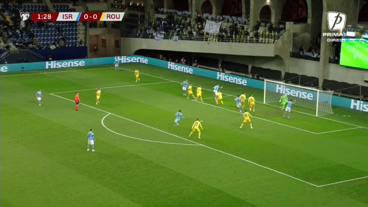 Ce a fost asta?! Israelul a făcut K.O apărarea României în minutul 2! Cum a înscris Zahavi _2