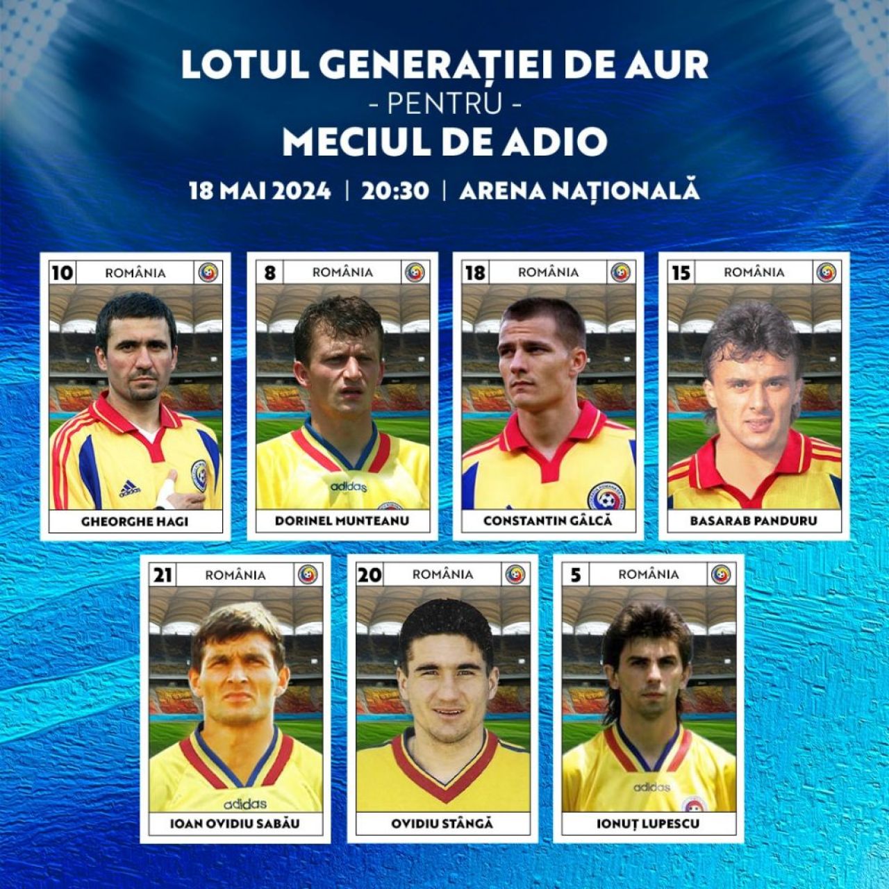Lotul Generației de Aur pentru meciul de adio de pe Arena Națională! Cine îl înlocuiește pe regretatul Daniel Prodan_4