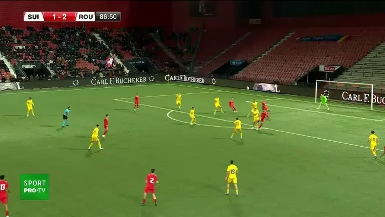 Elveția U21 - Rom&acirc;nia U21 2-2 | GOL Dos Santos (Pro Arena VOYO)