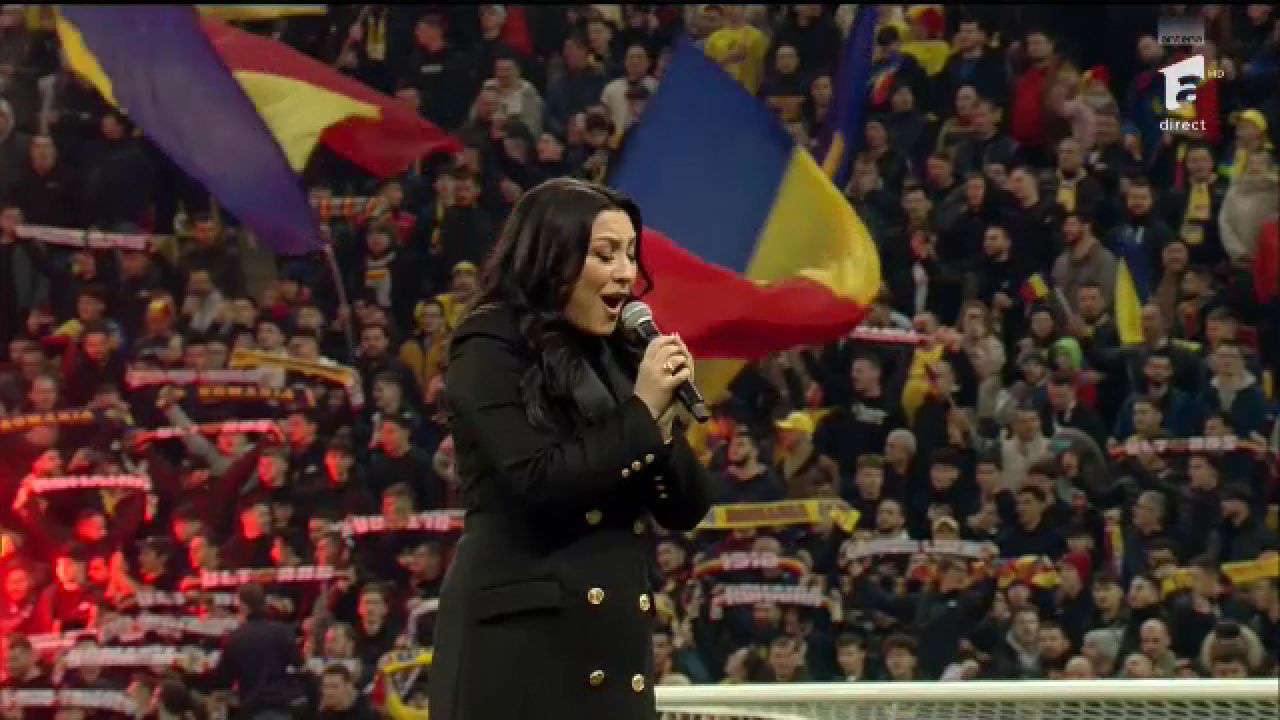 Acum ori niciodată! Imagini emoționante: cum au trăit tricolorii imnul României cântat de Andra pe Arena Națională _17