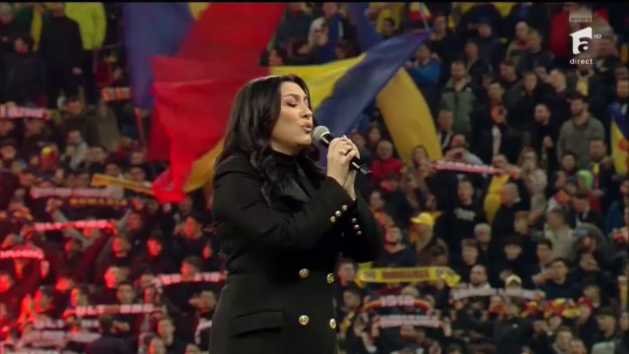 Acum ori niciodată! Imagini emoționante: cum au trăit tricolorii imnul României cântat de Andra pe Arena Națională _19