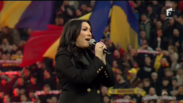 Acum ori niciodată! Imagini emoționante: cum au trăit tricolorii imnul României cântat de Andra pe Arena Națională _20