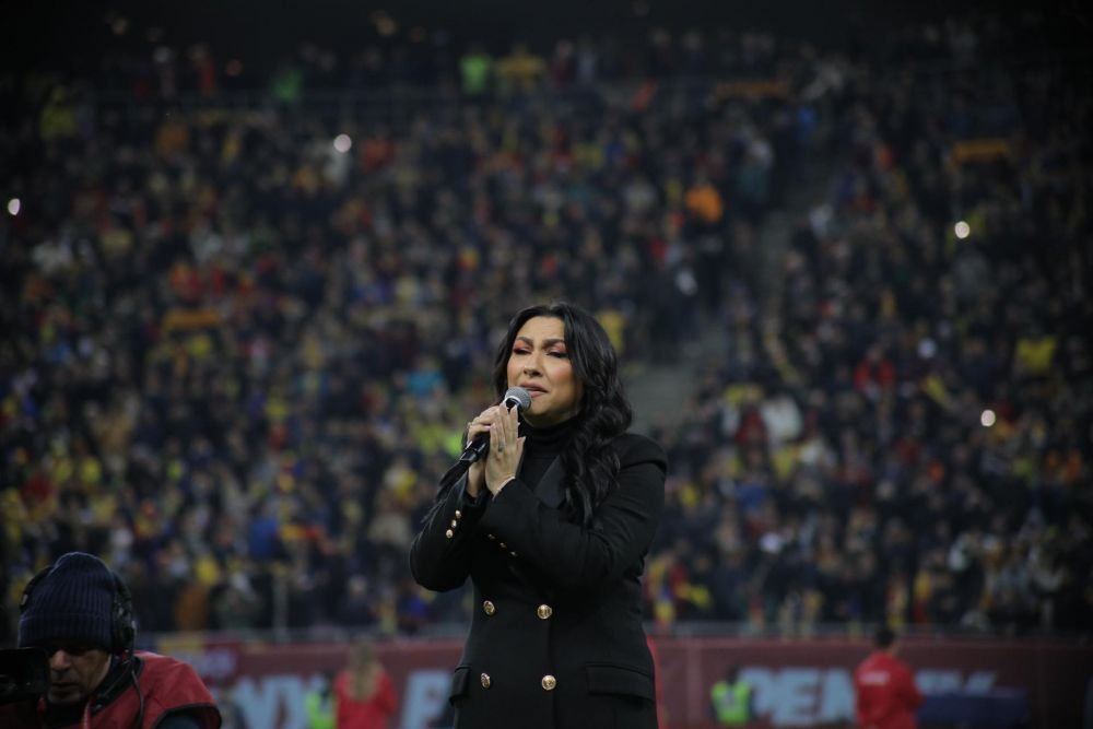 Acum ori niciodată! Imagini emoționante: cum au trăit tricolorii imnul României cântat de Andra pe Arena Națională _34