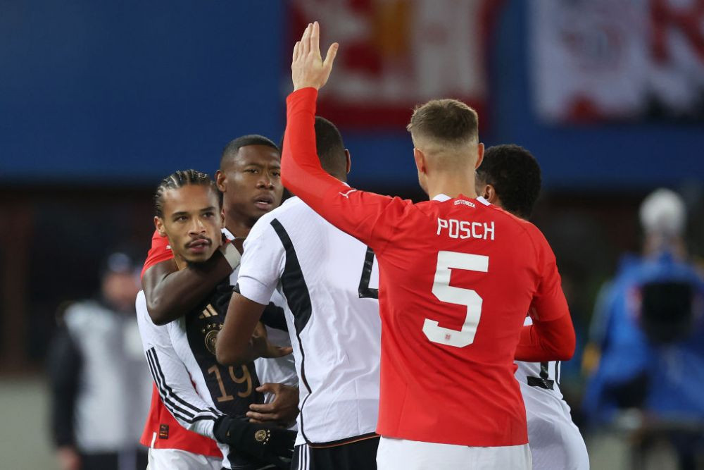 Ce a fost &icirc;n capul lui?! Ieșirea furioasă care i-a adus cartonașul roșu lui Leroy Sane &icirc;n amicalul Austria - Germania&nbsp;