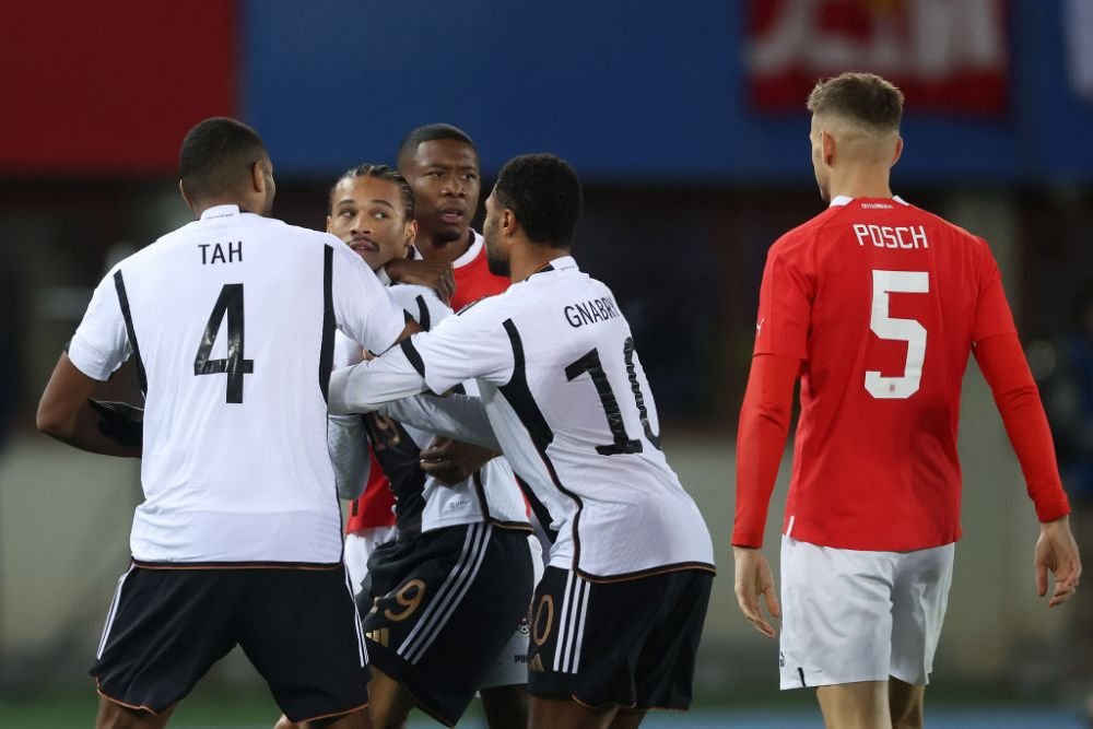 Ce a fost în capul lui?! Ieșirea furioasă care i-a adus cartonașul roșu lui Leroy Sane în amicalul Austria - Germania _2