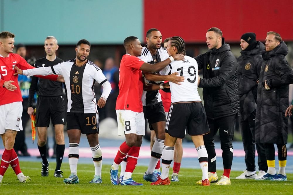 Ce a fost în capul lui?! Ieșirea furioasă care i-a adus cartonașul roșu lui Leroy Sane în amicalul Austria - Germania _6