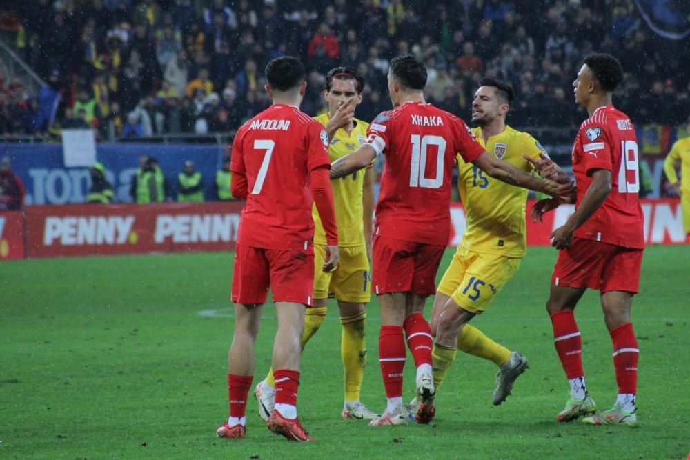 Gest frumos al fotbaliștilor Elveției, la finalul meciului cu România_14