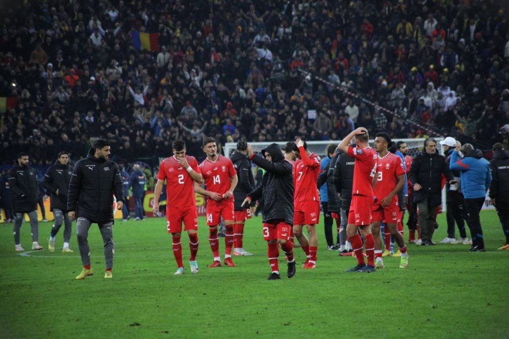 Gest frumos al fotbaliștilor Elveției, la finalul meciului cu România_17