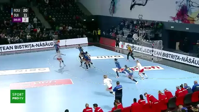 Trofeul Carpați: România - Elveția: primele cinci minute din a doua repriză