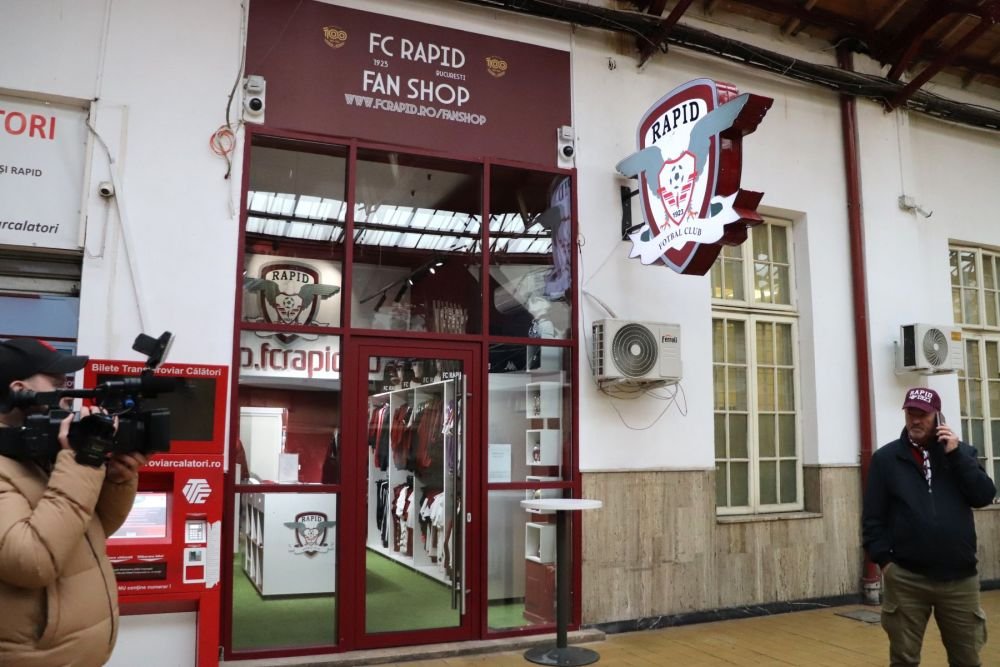 Rapid și-a deschis fan-shop în Gara de Nord. Rică Răducanu a făcut show la inaugurare_4