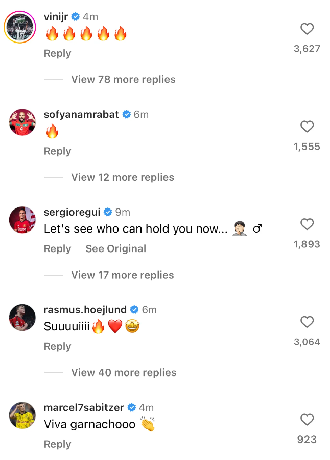 Scurt și la obiect! Cum a comentat Vinicius Jr. reușita spectaculoasă a lui Alejandro Garnacho_3