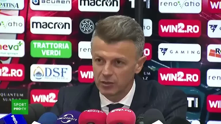 Ovidiu Burcă, la ultima conferință de presă la Dinamo (29.11.2023)