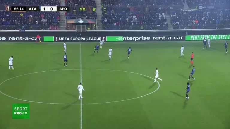 Atalanta - Sporting: gol minutul 56